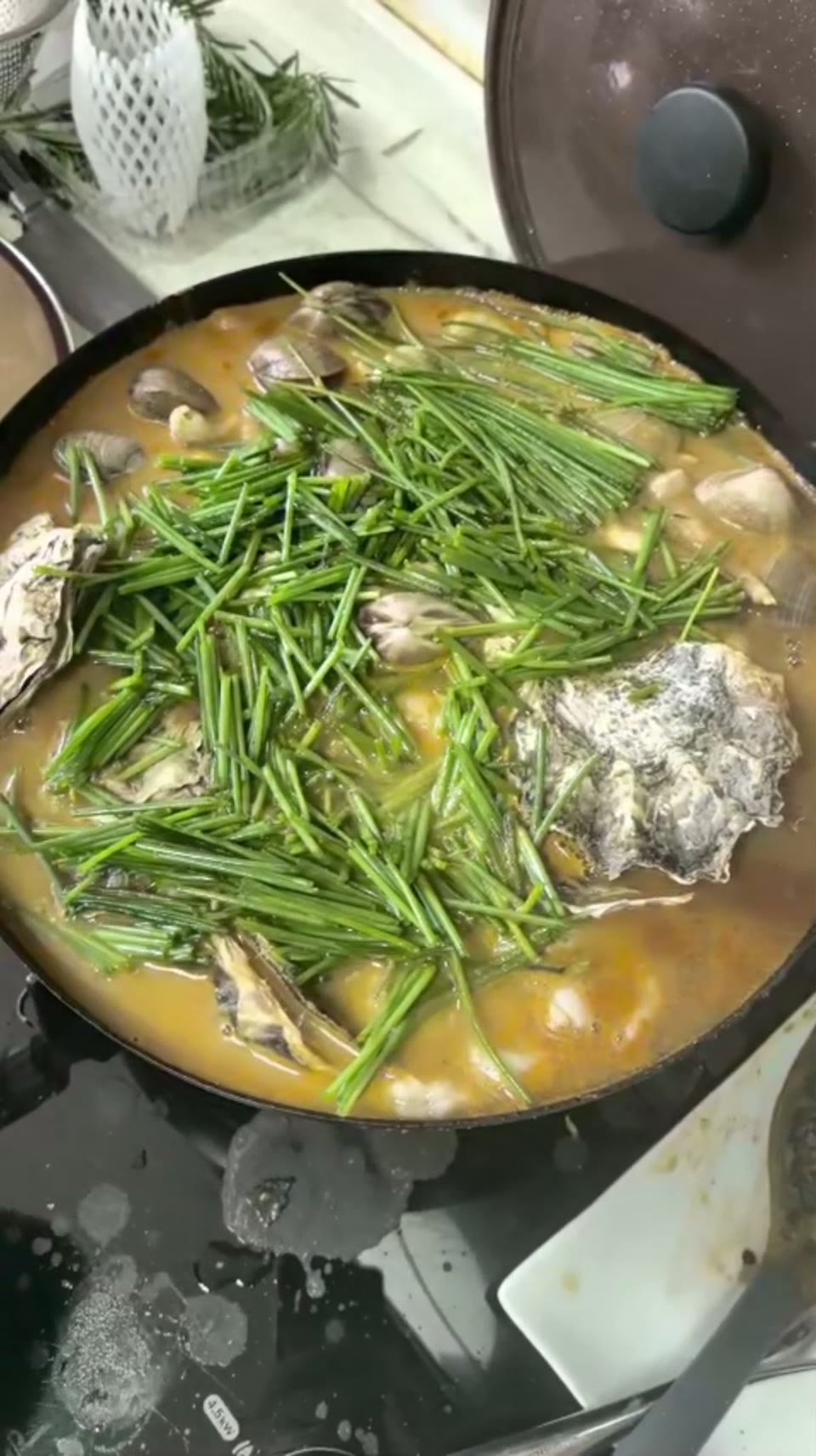 Bouillabaisse in Spencer's kitchen